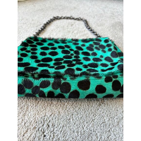 Rare⭐️ Eric Javits Calf hair leopard handbag, $475 - Picture 5 of 13